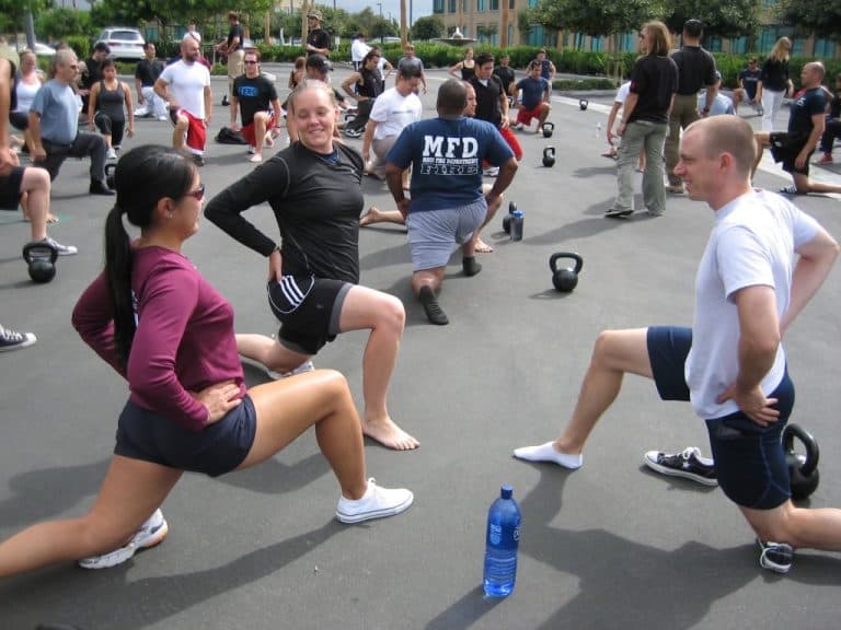 A community fitness and recovery training day